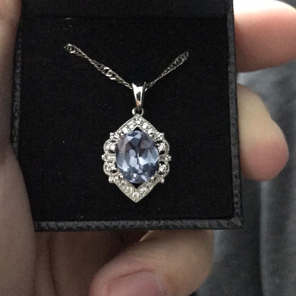 Sterling Silver Gemstone Necklace